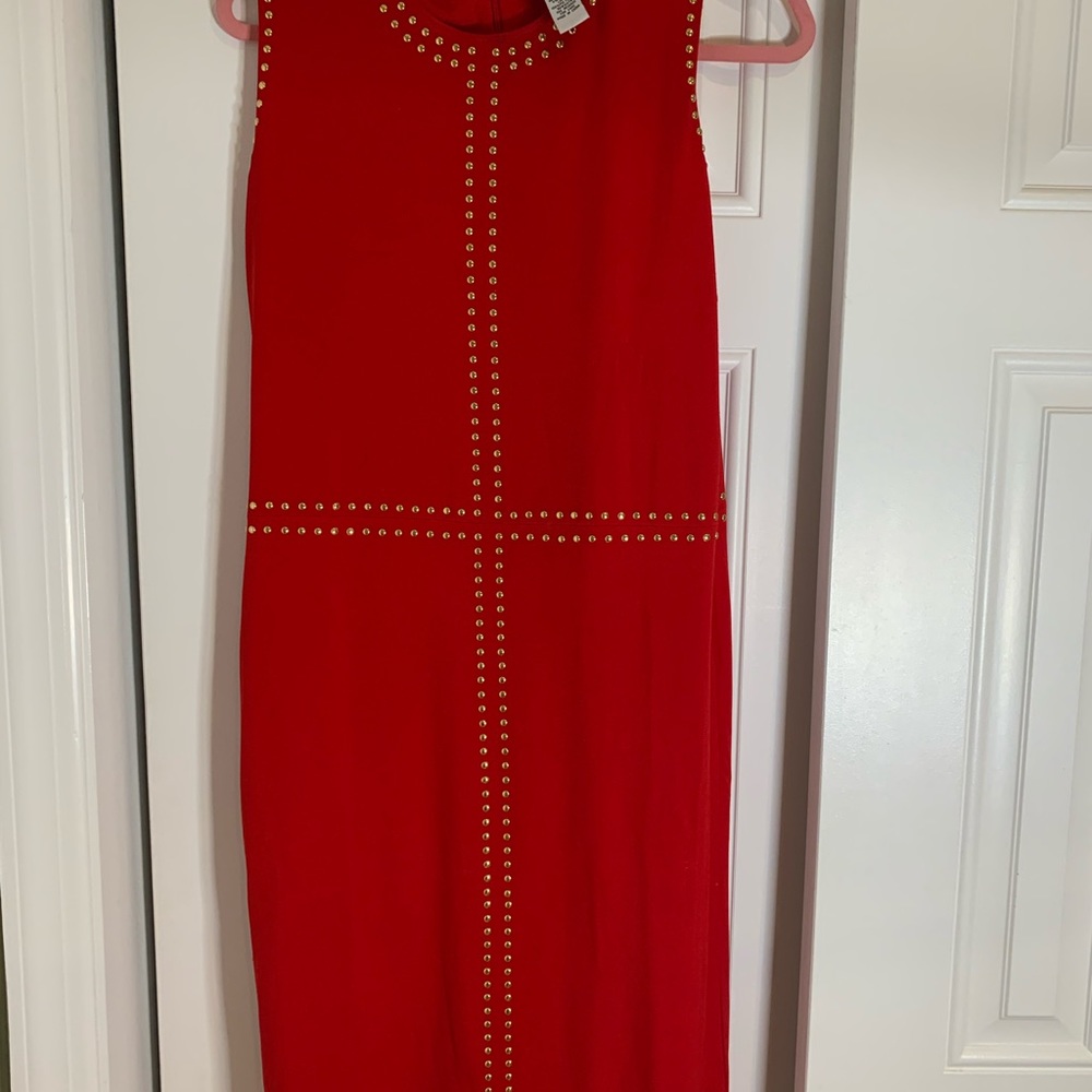 Carmen Marc Valvo Red dress size 12 - Picture 4 of 5
